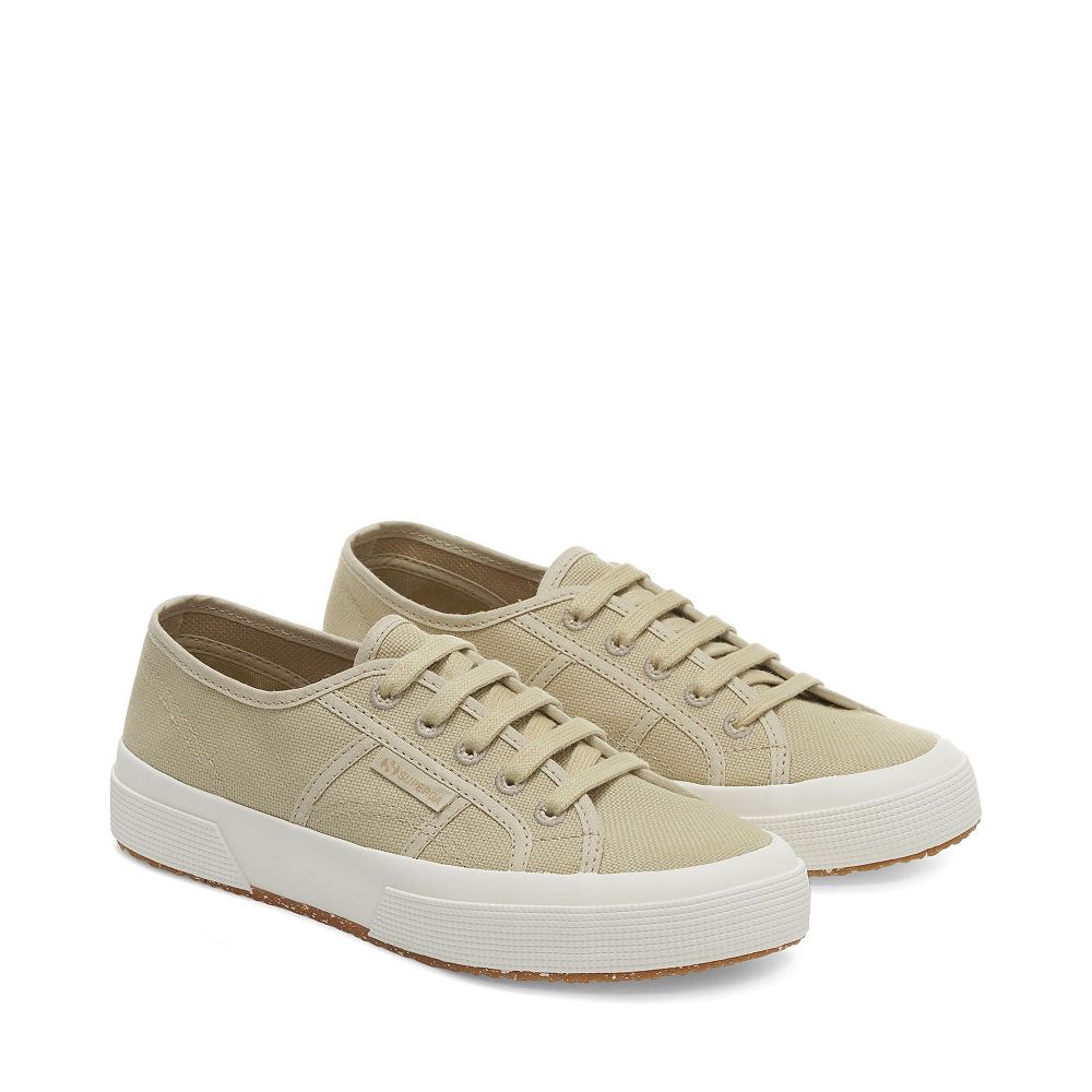 Superga 2750 Organic Canvas Natural Dye Yellow Low Top Sneakers - Women's Sneakers USA | US6041796